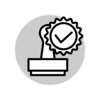 Illustration Vector graphic of stamp icon