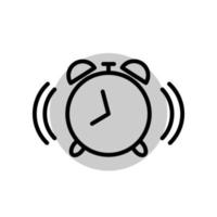 alarm clock icon template vector