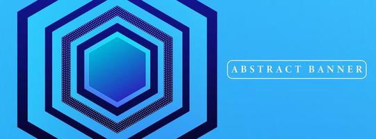 wide abstract banner created with simple geometric shapes vector