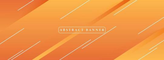creative wide abstract banner created with simple geometric shapes vector