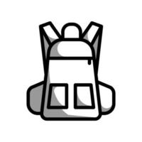 plantilla de icono de mochila vector