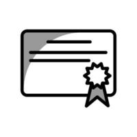 plantilla de icono de certificado vector