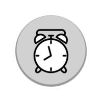 plantilla de icono de reloj de alarma vector