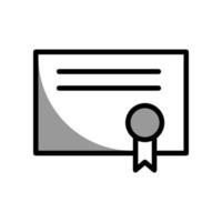 Certificate icon template vector