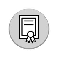 plantilla de icono de certificado vector