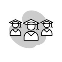 Student icon template vector