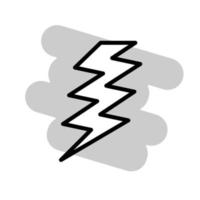 Illustration Vector graphic of lightning icon