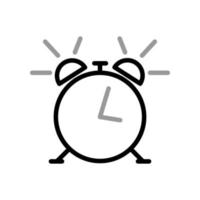 plantilla de icono de reloj de alarma vector