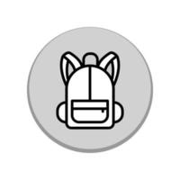 Backpack icon template vector