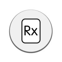 Illustration Vector graphic of Rx icon