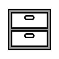 Illustration Vector graphic of file cabinet icon