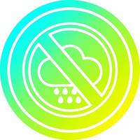 no bad weather circular in cold gradient spectrum vector