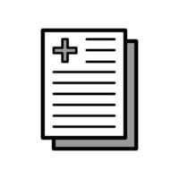 Illustration Vector graphic of medical report icon