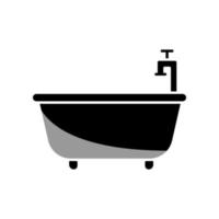 ilustración vectorial gráfico del icono de la bañera vector