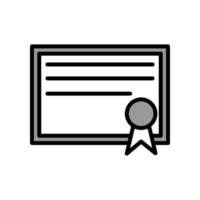 Certificate icon template vector