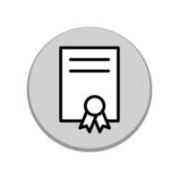 plantilla de icono de certificado vector