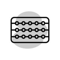 abacus icon template vector