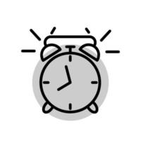 plantilla de icono de reloj de alarma vector