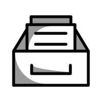 Illustration Vector graphic of file cabinet icon