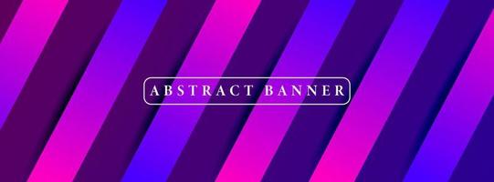 wide abstract banner created with gradient stripes vector