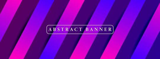 wide abstract banner created with gradient stripes vector