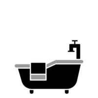 ilustración vectorial gráfico del icono de la bañera vector