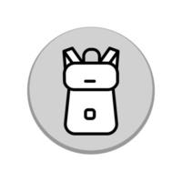 Backpack icon template vector