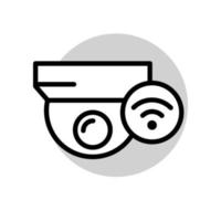 ilustración vectorial gráfico del icono de cctv vector