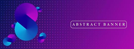 wide abstract banner created with simple gradients vector