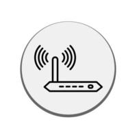 Illustration Vector graphic of router icon