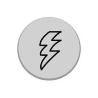 Illustration Vector graphic of lightning icon