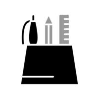 Illustration Vector graphic of pencil stand icon