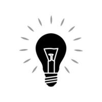 Illustration Vector graphic of bulb lamp icon