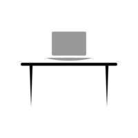 Illustration Vector graphic of office table icon