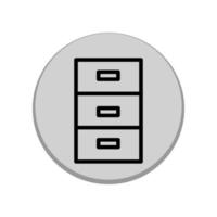 Illustration Vector graphic of file cabinet icon