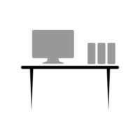 Illustration Vector graphic of office table icon