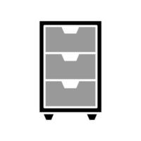 Illustration Vector graphic of file cabinet icon