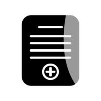 Illustration Vector graphic of medical report icon