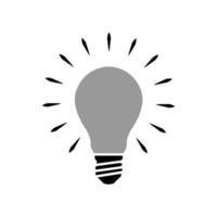 Illustration Vector graphic of bulb lamp icon