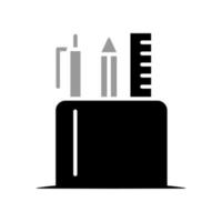 Illustration Vector graphic of pencil stand icon