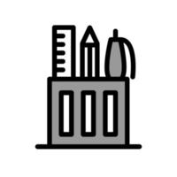 Illustration Vector graphic of pencil stand icon