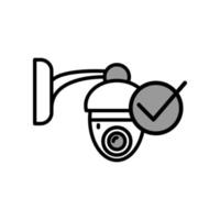 ilustración vectorial gráfico del icono de cctv vector