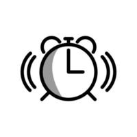 alarm clock icon template vector