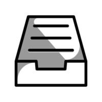 Illustration Vector graphic of file cabinet icon