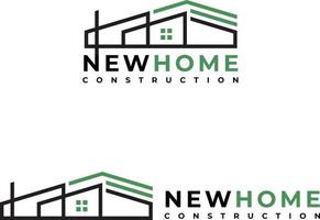 Modern Home Building Logo Template vector