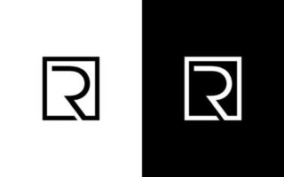 letter R logo design free vector file.