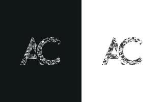 letter AC logo design free vector file.