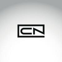 letter CN logo design free vector file.