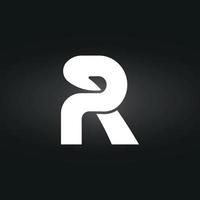 letter R logo design free vector file.