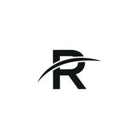 letter R logo design free vector file.